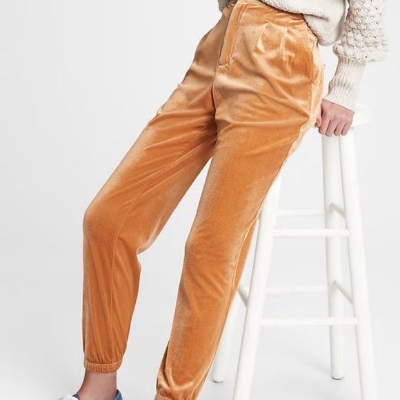 GAP Velvet Joggers pink fuchsia small 2P - Picture 2 of 3